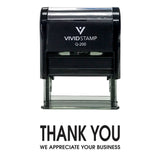 Black Thank You We Appreciate Your Business Self Inking Rubber Stamp