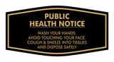 Fancy Public Health Notice Please Wash Your Hands Sign