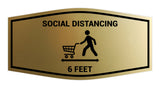 Signs ByLITA Fancy Social Distancing 6 Feet Sign