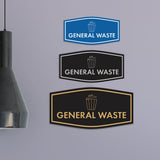 Fancy General Waste Wall or Door Sign