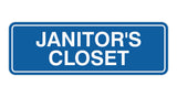 Standard Janitor's Closet Sign