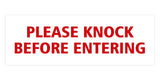 Signs ByLITA Basic Please Knock Before Entering