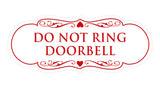 Signs ByLITA Designer Do Not Ring Doorbell Sign
