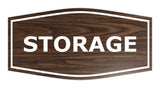 Walnut Fancy Storage Sign