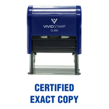 CERTIFIED EXACT COPY Self Inking Rubber Stamp