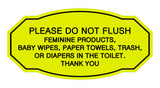 Victorian Please Do Not Flush Etiquette Sign