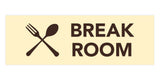 Signs ByLITA Basic Break Room Sign