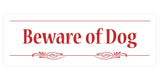Decorative Beware of Dog Sign