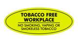 Signs ByLITA Oval Tobacco Free Workplace No Smoking Sign