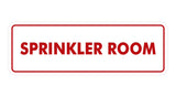 Signs ByLITA Standard Sprinkler Room Sign