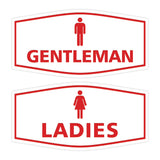 Signs ByLITA Fancy Ladies and Gentlemen Sign Set, 2-Pack