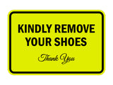 Signs ByLITA Classic Framed Kindly Remove Your Shoes