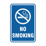 Portrait Round No Smoking Sign