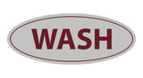 Oval Wash Sign
