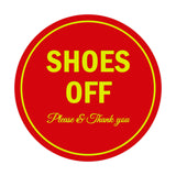 Signs ByLITA Circle Shoes off Please Thank you Sign