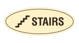Oval Stairs Sign