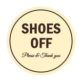 Signs ByLITA Circle Shoes off Please Thank you Sign