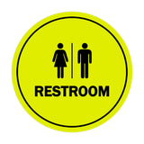 Signs ByLITA Circle All Gender Restroom Sign