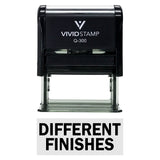 Black DIFFERENT FINISHES Self-Inking Office Rubber Stamp