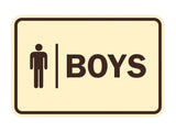 Signs ByLITA Classic Boys (male bathroom icon) Sign