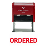 Ordered Self Inking Rubber Stamp