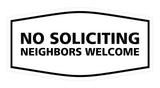 Signs ByLITA Fancy No Soliciting Neighbors Welcome Sign