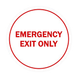 Signs ByLITA Circle Emergency Exit Only Sign