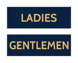 Signs ByLITA Basic Ladies and Gentlemen Sign Set