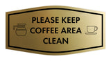Fancy Please Keep Coffee Area Clean Wall or Door Sign