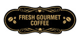 Designer Fresh Gourmet Coffee Wall or Door Sign