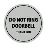 Signs ByLITA Circle Do Not Ring Doorbell Sign