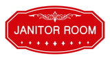 Victorian Janitor Room Sign