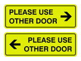 Signs ByLITA Standard Please Use Other Door Sign Set