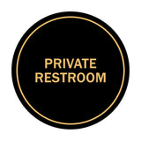 Signs ByLITA Circle Private Restroom Sign