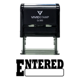 Entered Office Self-Inking Office Rubber Stamp