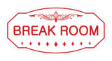 Victorian Break Room Sign