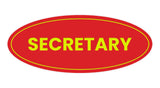 Signs ByLITA Oval Secretary Sign