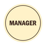 Signs ByLITA Circle Manager Sign
