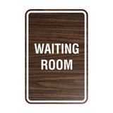 Portrait Round Waiting Room Sign