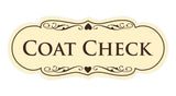 Signs ByLITA Designer Coat Check Sign