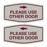 Signs ByLITA Fancy Please Use Other Door Sign Set