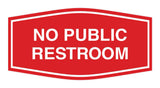 Signs ByLITA Fancy No Public Restroom Sign