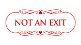 Signs ByLITA Designer Not An Exit Sign