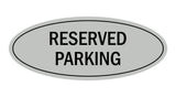 Signs ByLITA Oval Reserved Parking Sign