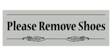 Decorative Please Remove Shoes Door / Wall Sign