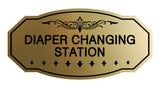 Victorian Diaper Changing Station Sign