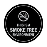 Signs ByLITA Circle This Is A Smoke Free Environment Sign