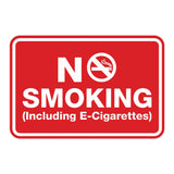 No Smoking including E-Cigarettes Sign