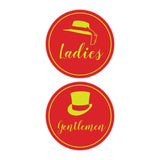 Signs ByLITA Circle Ladies and Gentlemen Sign Set