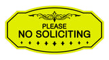 Signs ByLITA Victorian Please No Soliciting Sign
